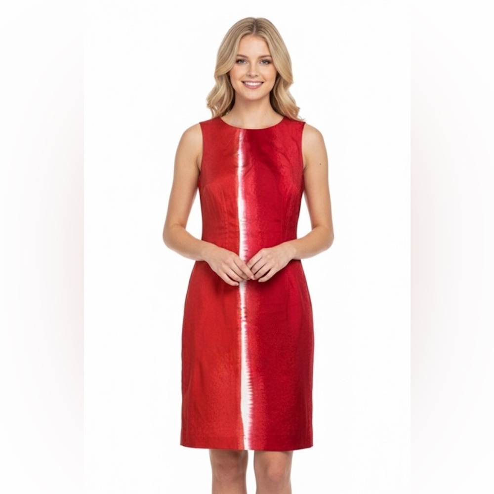 Tahari red dress